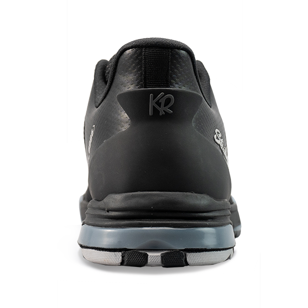 Back view of KR Strikeforce TPC Hype LT black bowling shoes