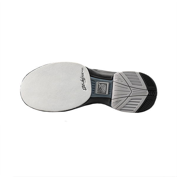 Hype LT slide foot shoe showing number 8 microfiber slide pad and number 5 graduated rubber heel