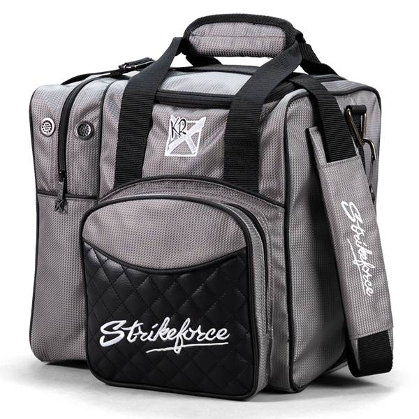 KR Strikeforce Flexx Diamond Single Tote Bowling Bag Silver