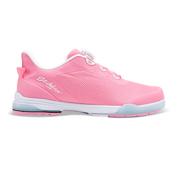 KR Strikeforce TPC Hype LT Pink Mesh LE left hand unisex bowling shoes, side view