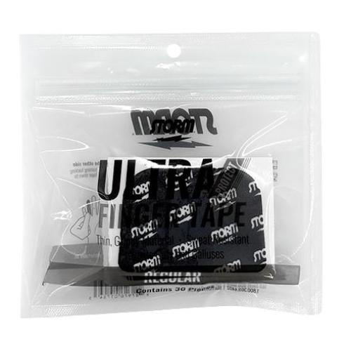 Package of pre-cut Storm Ultra Protect bowling tape pieces in black with white Storm logos