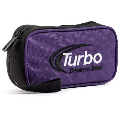 Turbo Driven To Bowl Mini Accessory Bag in purple with an embroidered Turbo logo and a black carry strap