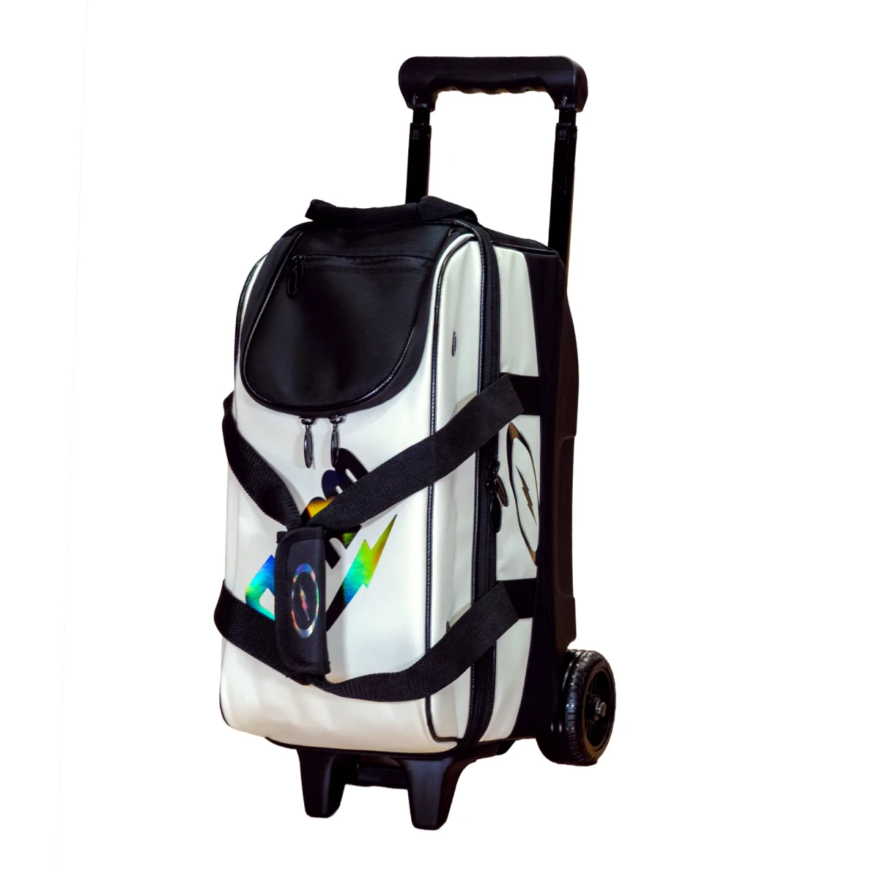 Storm Rolling Thunder Air 2 ball roller bowling bag in white, front view