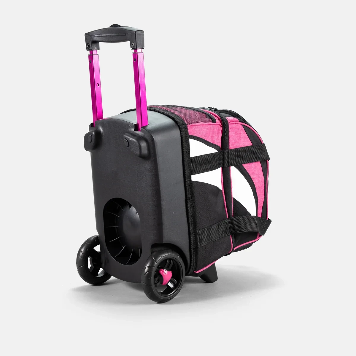 KR Strikeforce Cruiser pink single roller bowling bag, rear view