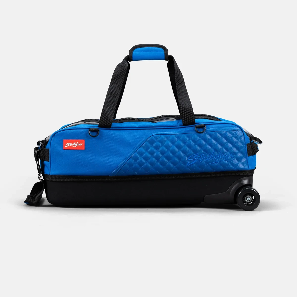 KR Strikeforce Diamond Slim Triple Tote in Baltic Blue, opposite side view