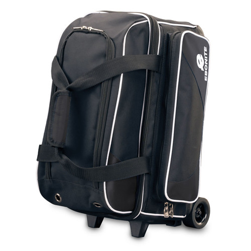 Bowling Bag Ebonite Transport Double Ball Roller Black Free