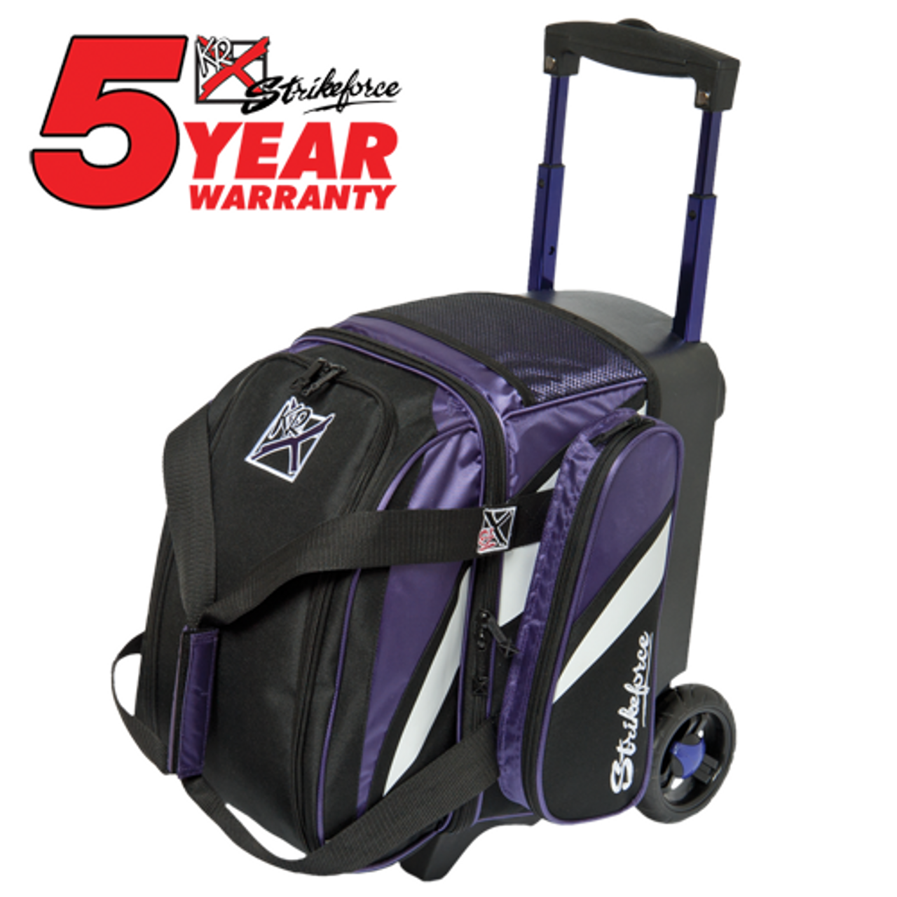 KR Strikeforce Cruiser 1 Ball Roller Bag Purple/White/Black