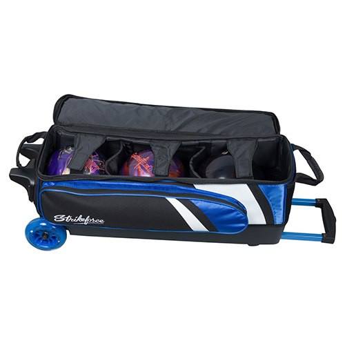 KR Strikeforce Cruiser Smooth Double Roller Bag – Retractable Handle, 4.5” Wheels, Shoe Compartment