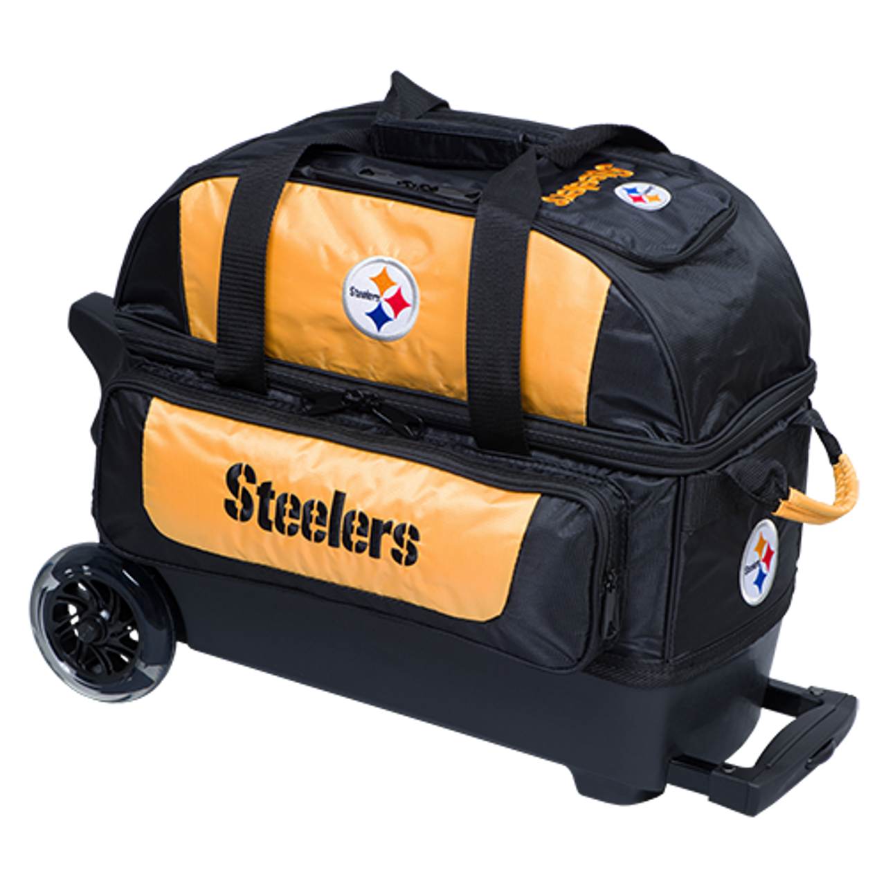 KR Strikeforce NFL Pittsburgh Steelers 2 Ball Roller Bowling Bag