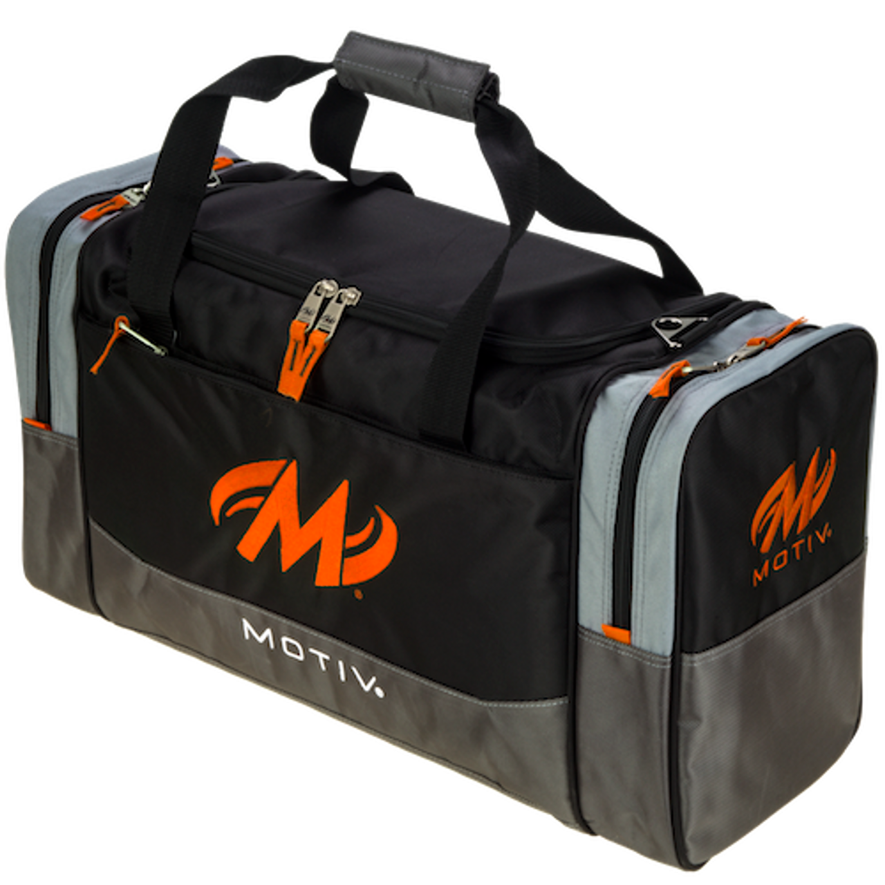 Motiv Shock Black Orange Single Tote Bowling Bag