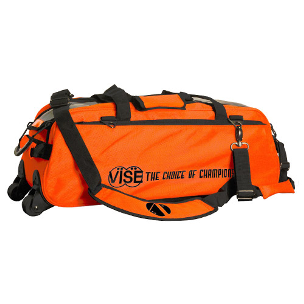 Vise Clear Top Triple Tote Bag Orange