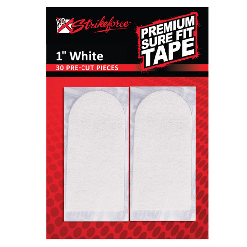 KR Strikeforce Sure Fit Premium 1" White Textured Tape- 30 Pack