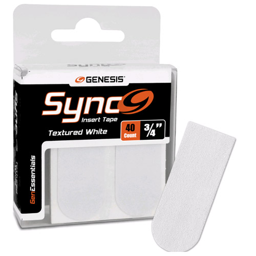 Genesis Sync Textured White 3/4" Bowling Tape - 40 Pack