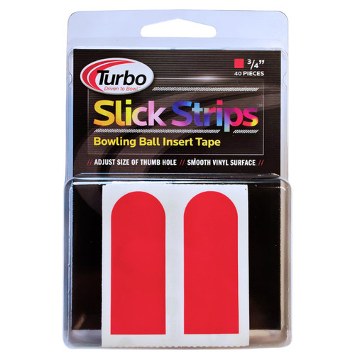 Turbo Slick Strips Tape 3/4" Red - 40 Pieces