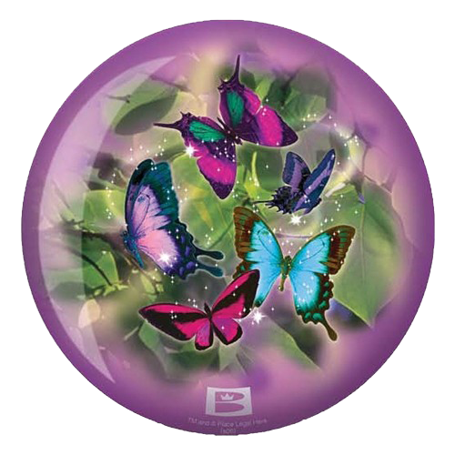 Brunswick Butterflies Viz-A-Ball Bowling Ball Back Side