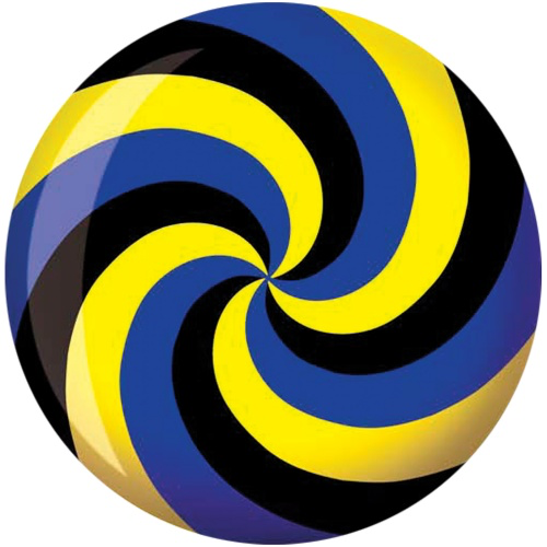 Brunswick Spiral Yellow/Blue/Black Viz-A-Ball Bowling Ball