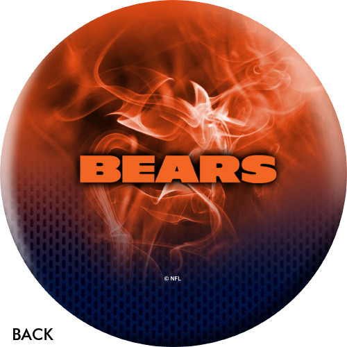 OTBB Chicago Bears on Fire Bowling Ball