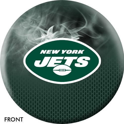 OTBB New York Jets On Fire Bowling Ball