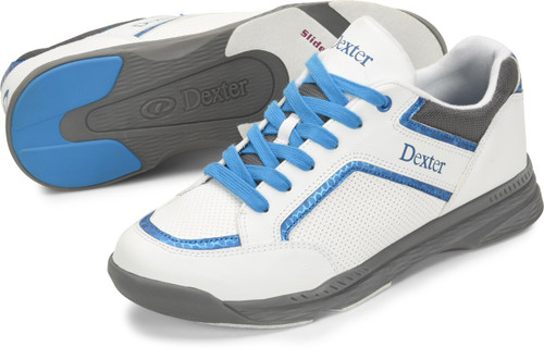 Dexter Bud Mens Bowling Shoes White/Blue