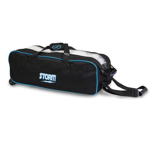 Storm Travel Tote Pro 3-Ball Bowling Tote Bag White/Teal | FREE