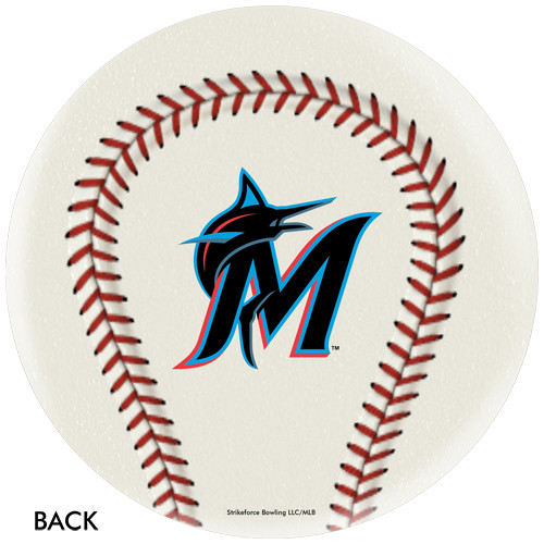 OTBB Miami Marlins Baseball Bowling Ball