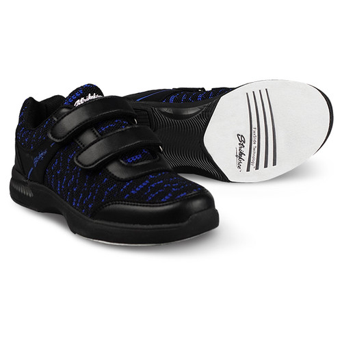 KR Strikeforce Youth Flyer Mesh Velcro Bowling Shoes Black/Royal