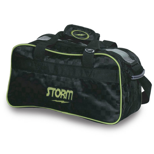 Storm 2-Ball Tote Bowling Bag Checkered Black/Lime