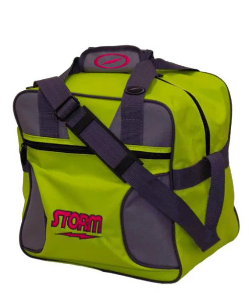 Storm Solo Tote 1-Ball Bowling Bag Lime/Grey