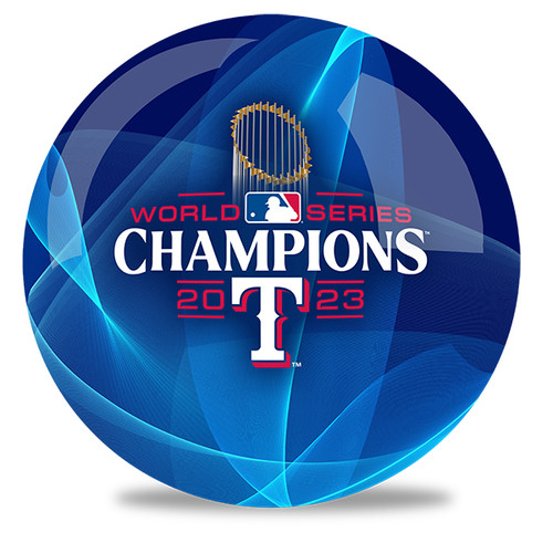 OTBB 2023 World Series Champion Texas Rangers Bowling Ball
