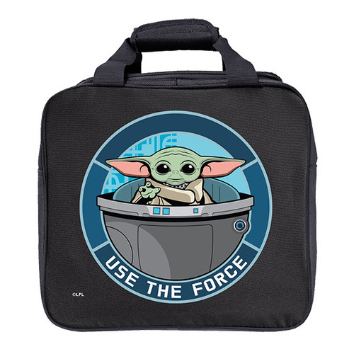 Star Wars Grogu 600D lightweight fabric single bowling ball tote bag