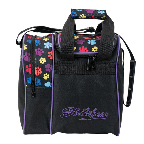 KR Strikeforce Rook Single Tote Bowling Bag Paw Prints
