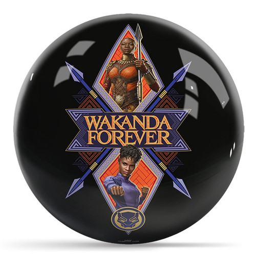 Marvel Black Panther Wakanda Forever Characters Bowling Ball