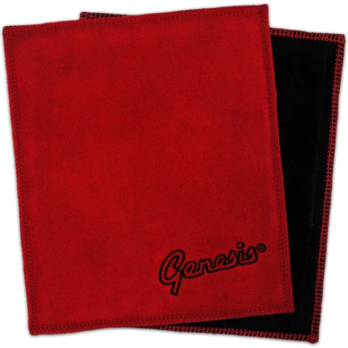 Genesis padded leather shammy red bowling ball cleaning pad