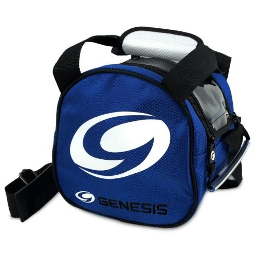 Genesis Sport Add-On 1-Ball Bag Blue with top zipper and carry handle