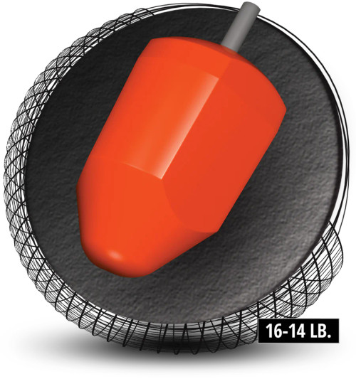 Hammer Raw Black/Grey symmetric core reactive bowling ball found in 14 to 16 pound bowling balls