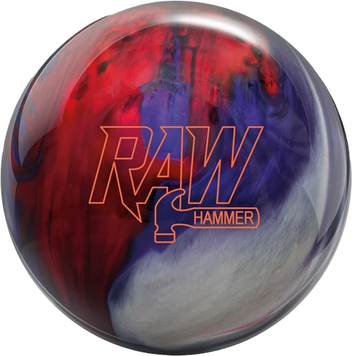 Raw Hammer Red/White/Purple Juiced pearl reactive bowling ball