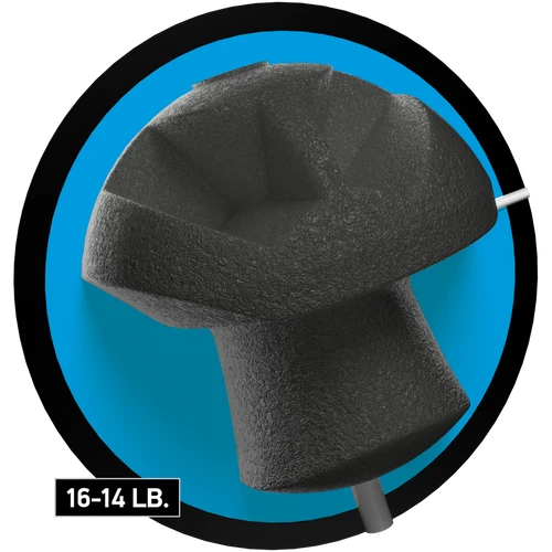 Core illustration of DV8 Unholy asymmetrical core used in Heckler Taunt bowling ball 16-14#