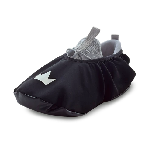 Black Brunswick Shoe Shield protecting bowling shoes from moisture