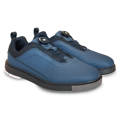 Top view of Brunswick Fusion Steel Blue highlighting dial lacing knob and streamlined synthetic upper