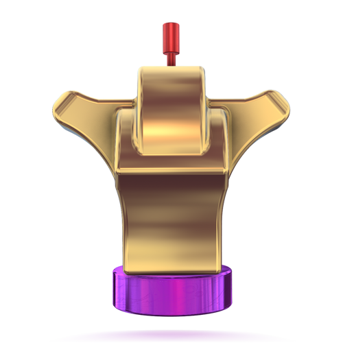 Illustration of the Morph‑Wing asymmetric core used inside the Roto Grip Transform Pearl bowling ball