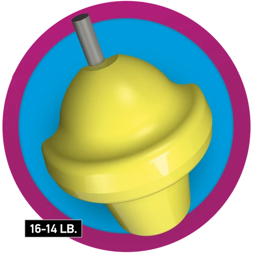 Radical Intel Tour modified Intel symmetric core Reliable line bowling ball side profile in weights 14 to 16 pounds