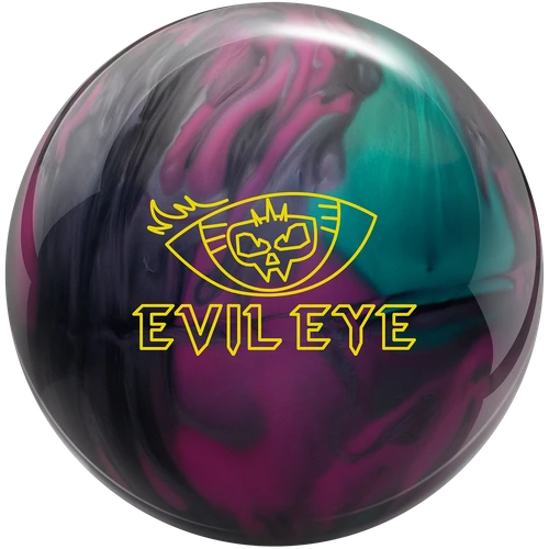 Radical Evil Eye Pearl super symmetrical pearl reactive bowling ball front logo view