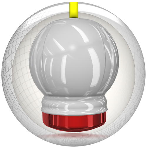 Storm IQ Tour Sapphire C3 Centripetal Control Core symmetric bowling ball side profile