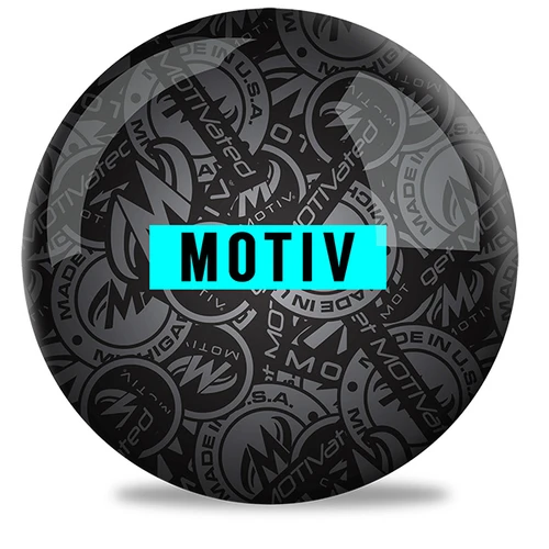 Motiv Stadium Teal USBC approved spare ball available 8 to 16 pounds with Motiv Logo in Teal