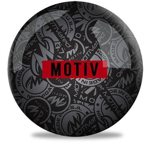 Motiv Stadium Red spare bowling ball bright red color polished surface with Red Motiv Logo