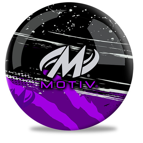 Motiv Jackal Purple Grey USBC approved spare ball available 8 to 16 pounds with Motiv Logo