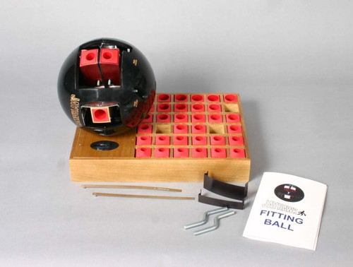 Jayhawk Pro Model Measuring Ball 15-2000-10 with 36 inserts professional bowling fitting system