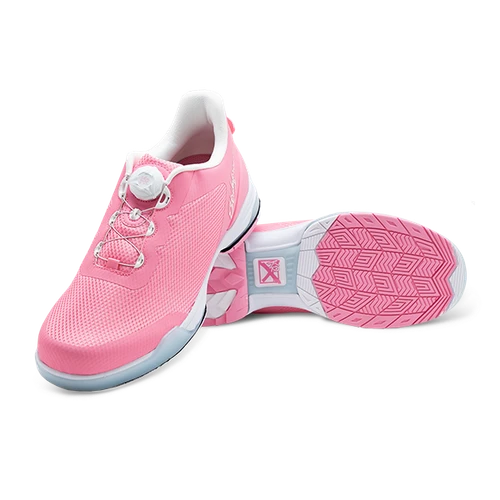 KR Strikeforce TPC Hype LT pink mesh bowling shoe pair at Gebhardts Bowling