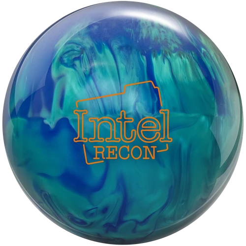 Radical Intel Recon Hybrid bowling ball in aquamarine and blue hybrid reactive