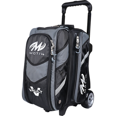MOTIV VAULT ボウリング用バッグ ホイール付き Motiv Vault 4 Ball Roller Black Grey Bowling Bag + FREE SHIPPING